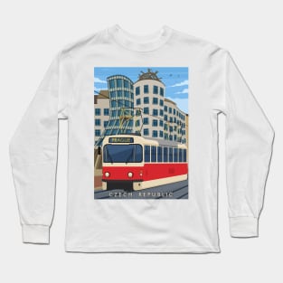 The Prague tramway Czech Republic Long Sleeve T-Shirt